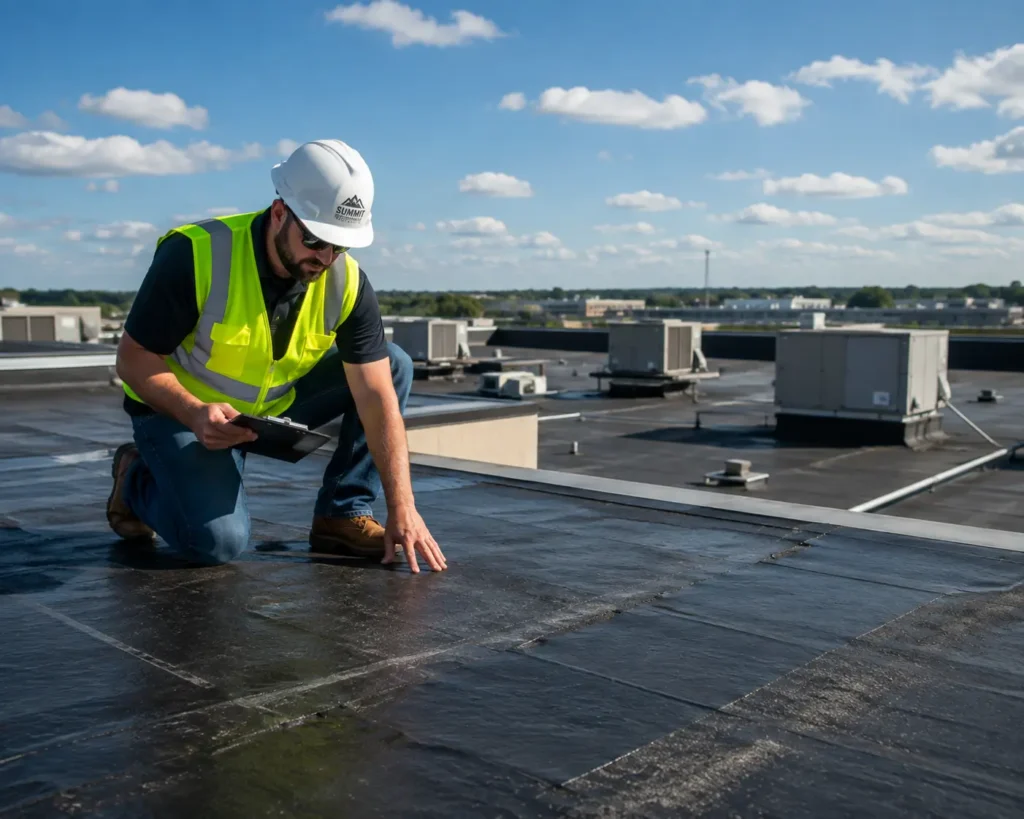 low slope roof maintenance