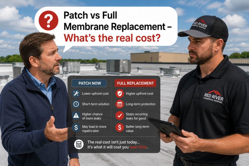 patch now or replace membrane