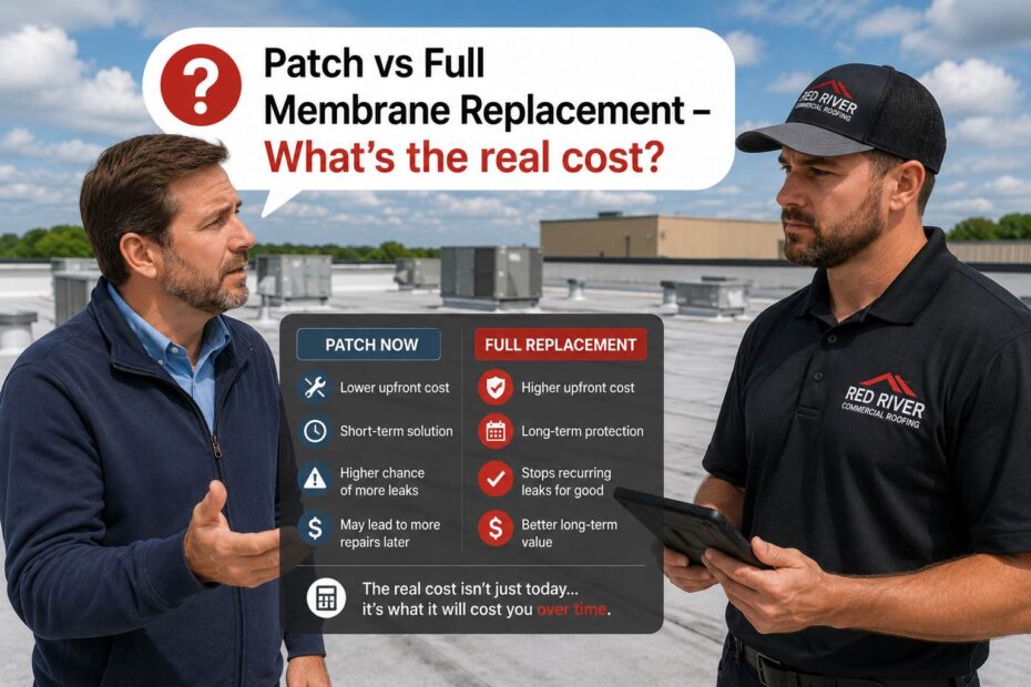 patch now or replace membrane