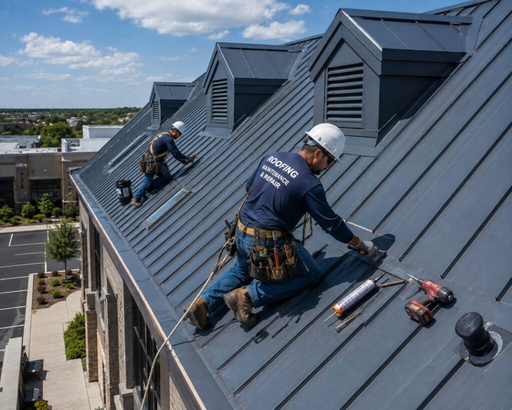 steep slope roof repair